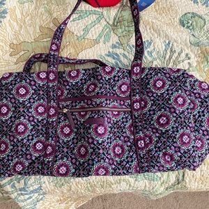 Vera Bradley Purple Iconic Large Duffel